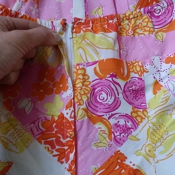 LILLY PULITZER Nightlife Fire Fly dress glow dark - Picture 12 of 16